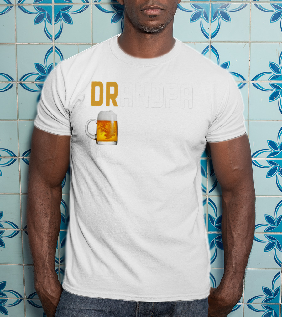 Grandpa Beer Mug DRANDPA Like A Normal Grandpa Only Drinker T-Shirt