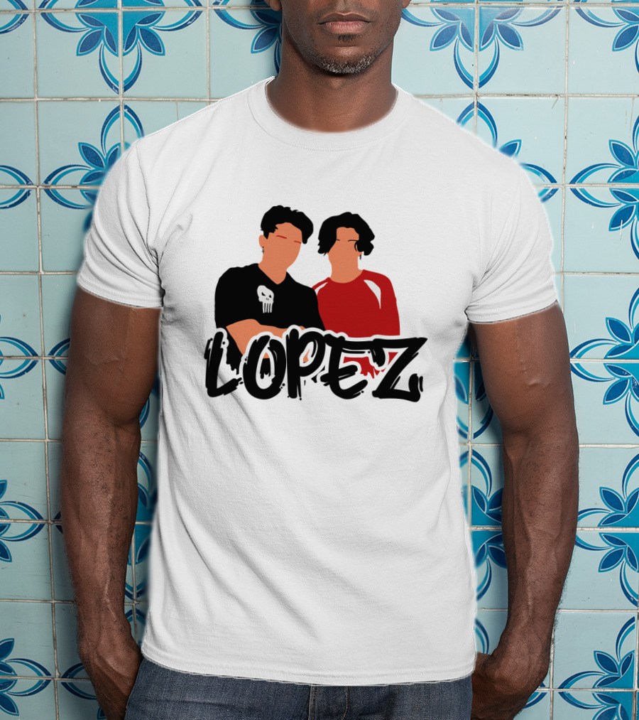 LOPEZ Punisher Skull Duo T-Shirt