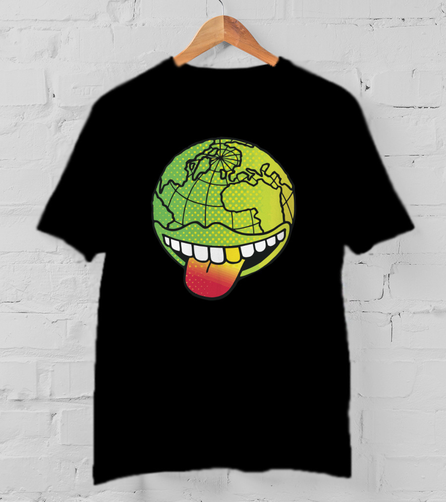 Earthgang Tongue Out Earth Globe T-Shirt