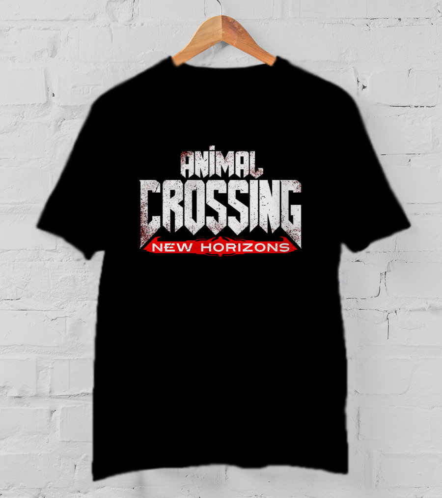 Animal Crossing New Horizons Doom Eternal Crossover T-Shirt