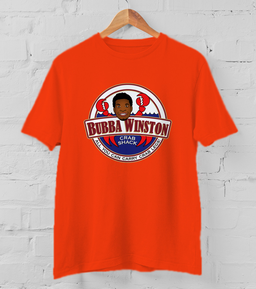 Bubba Winston Crab Shack All You Can Carry Crab Legs T-Shirt