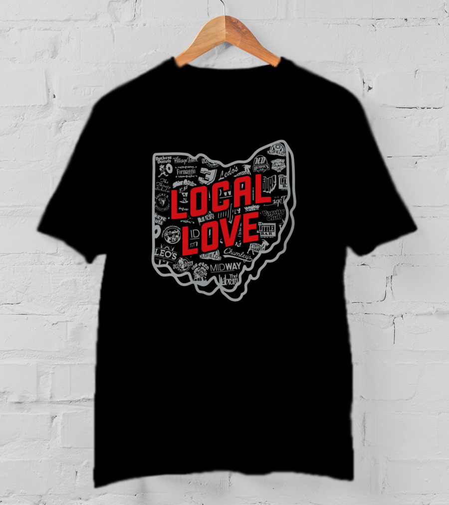 Local Love Ohio Iconic Places And Brands T-Shirt