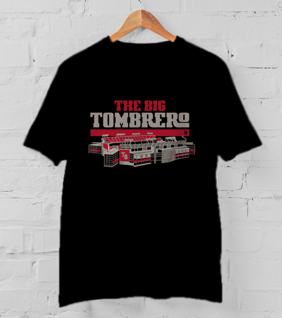 The Big Tombrero Stadium TB Red And Gray T-Shirt