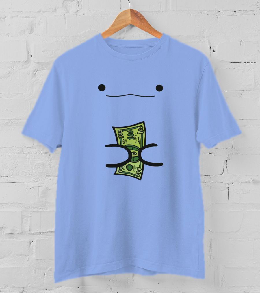 Turkey By ZHC Smiling Cartoon Creature Holding Money T-Shirt