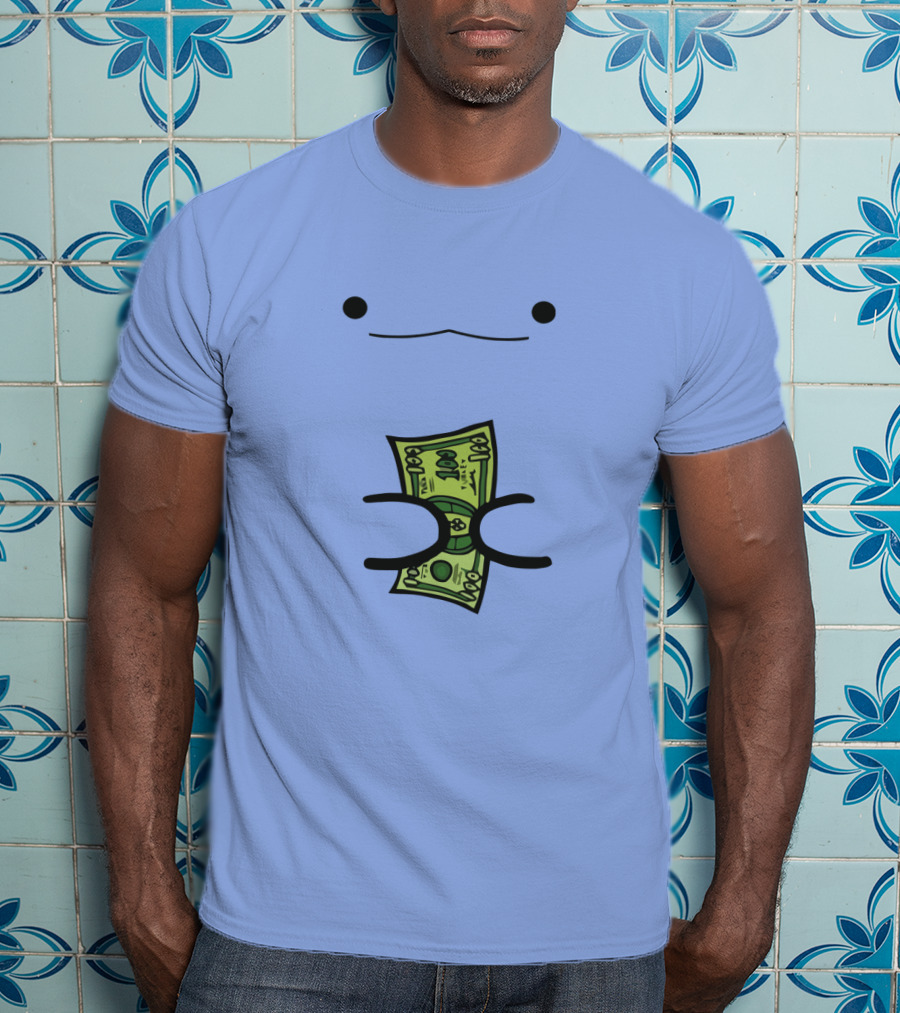 Turkey By ZHC Smiling Cartoon Creature Holding Money T-Shirt