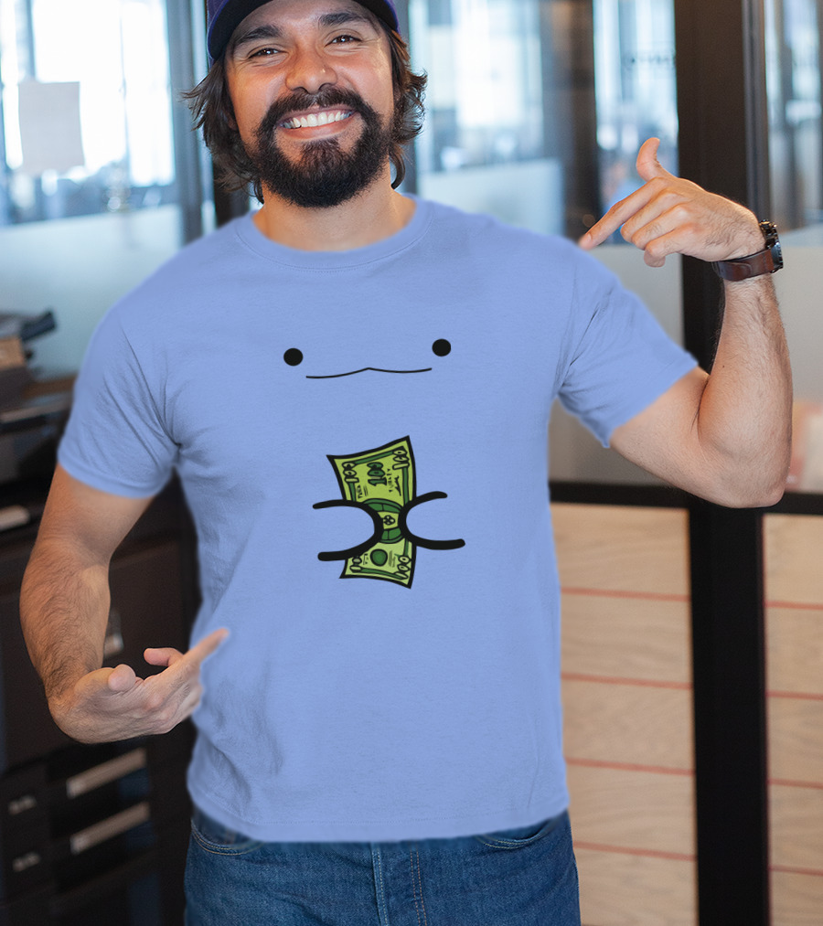 Turkey By ZHC Smiling Cartoon Creature Holding Money T-Shirt