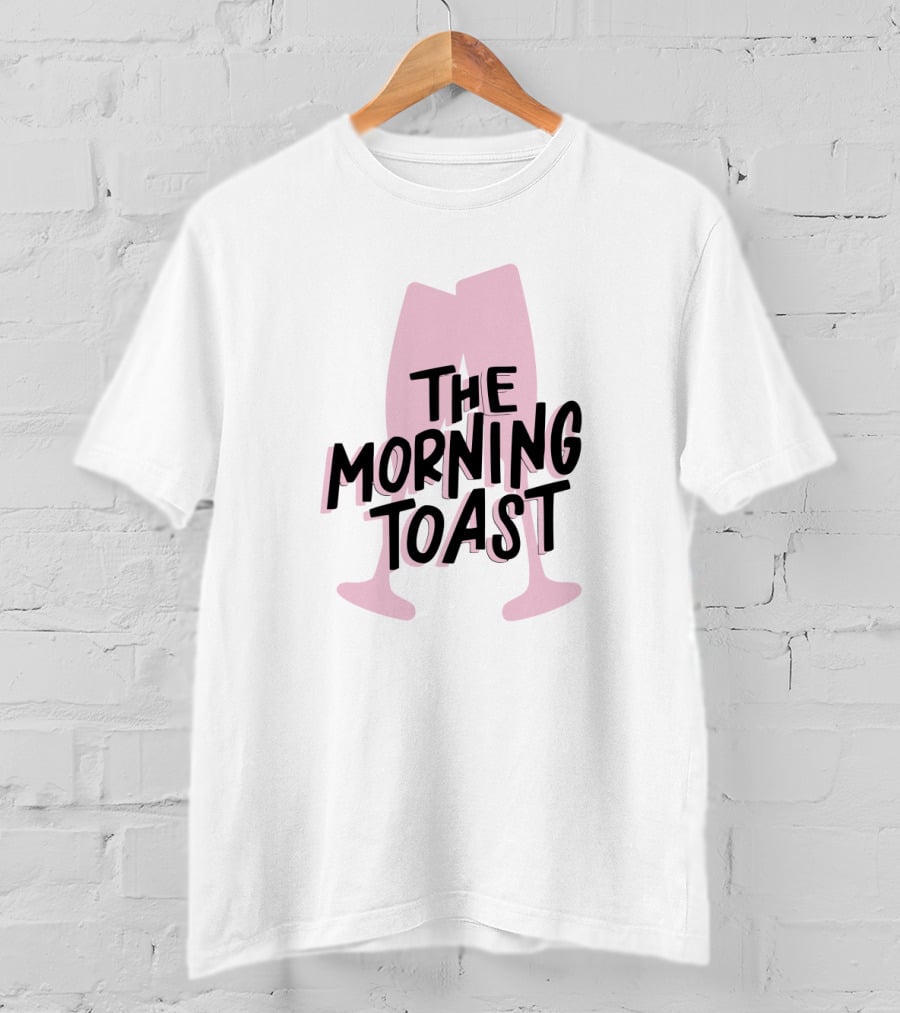 The Morning Toast Pink Glasses Logo Merch T-Shirt
