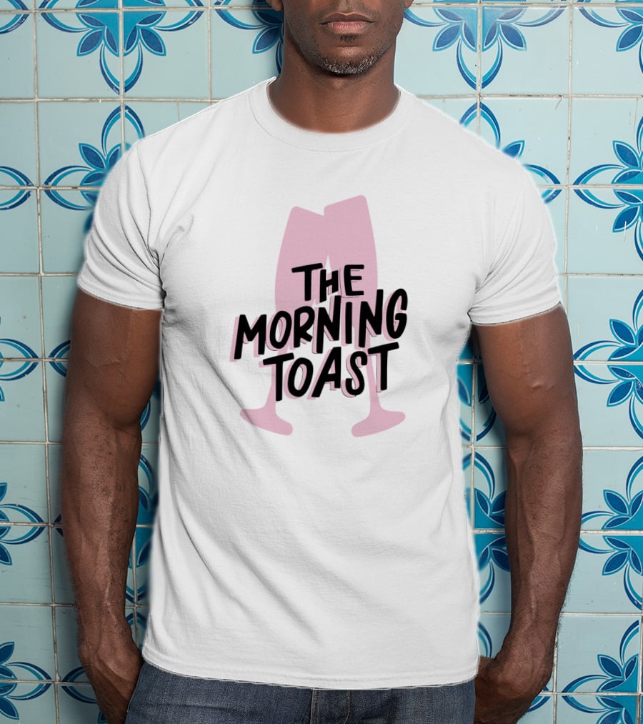 The Morning Toast Pink Glasses Logo Merch T-Shirt