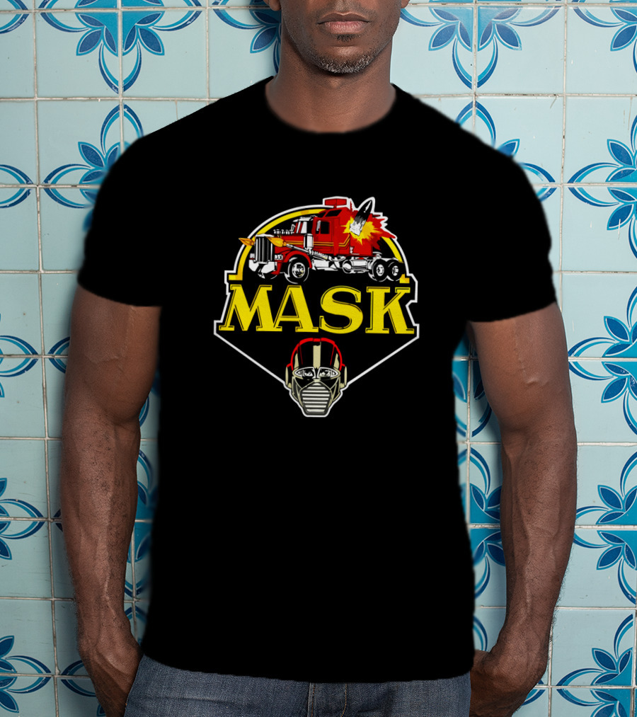 MASK Truck Explosion Face Mask T-Shirt