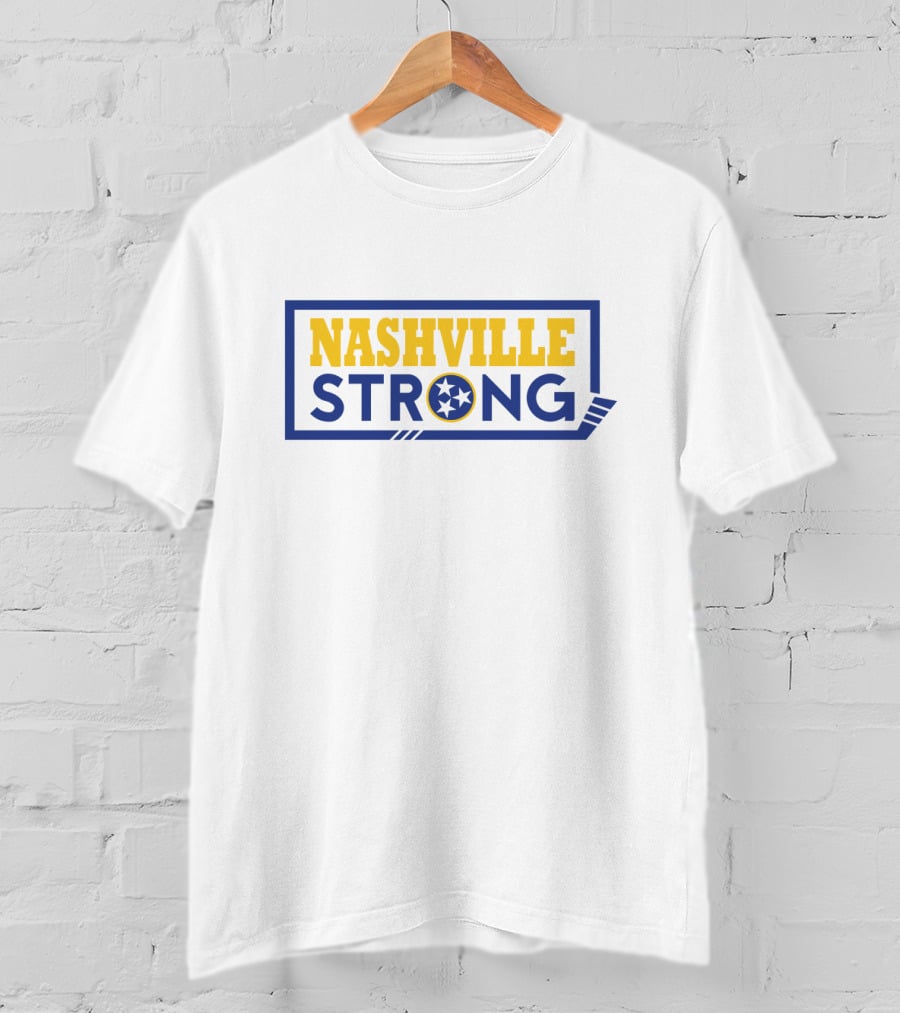 Nashville Strong Hockey Tri-Star Emblem T-Shirt