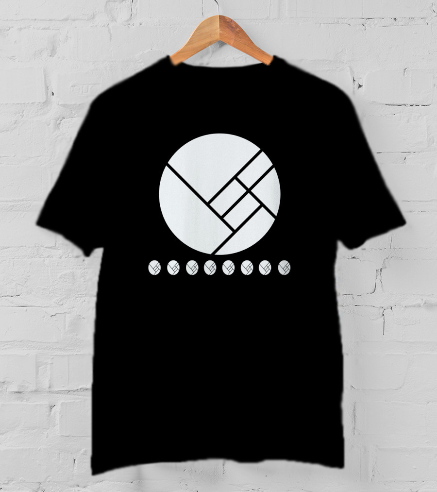 Herobust Geometric Circle And Seven Small Circles Symbol Merchandise T-Shirt