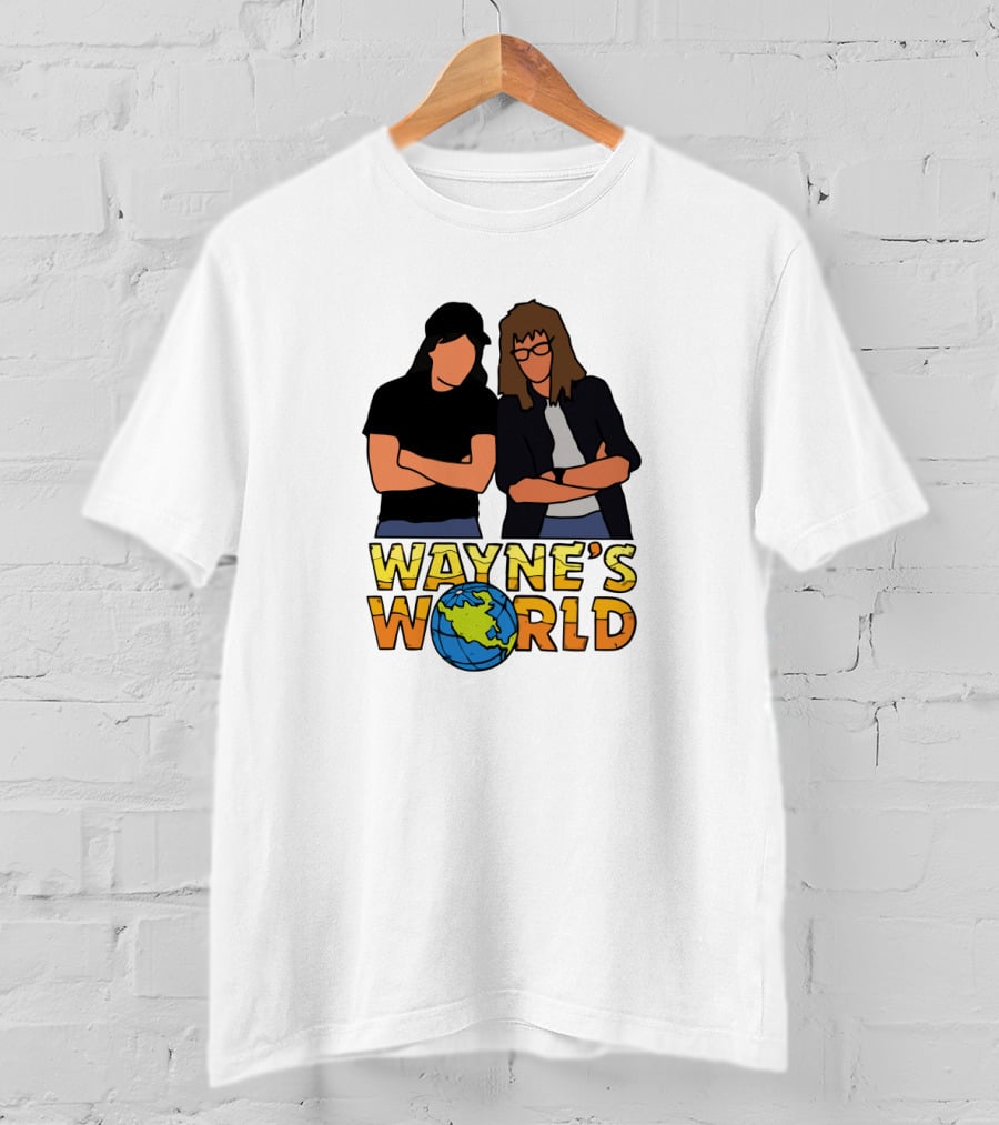 Wayne's World Duo With Earth T-Shirt