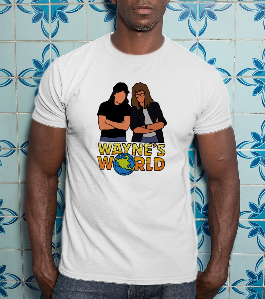 Wayne's World Duo With Earth T-Shirt