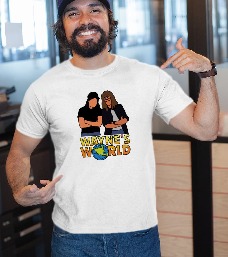 Wayne's World Duo With Earth T-Shirt