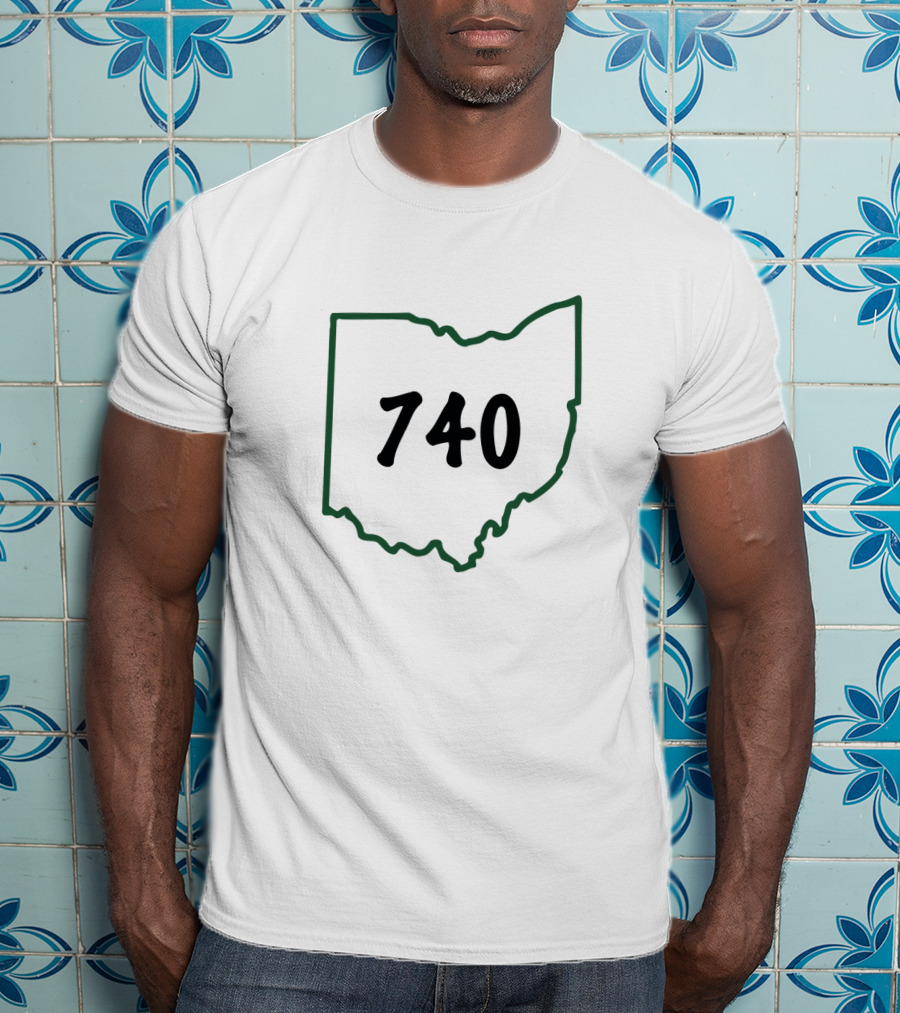 Joe Burrow 740 Ohio Map Outline T-Shirt