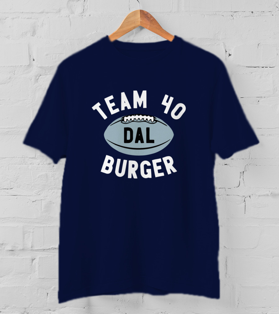 Team 40 Burger DAL Football T-Shirt