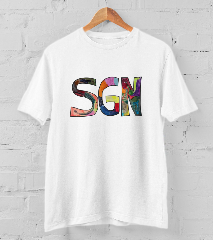 SGN Colorful Letters Merch T-Shirt