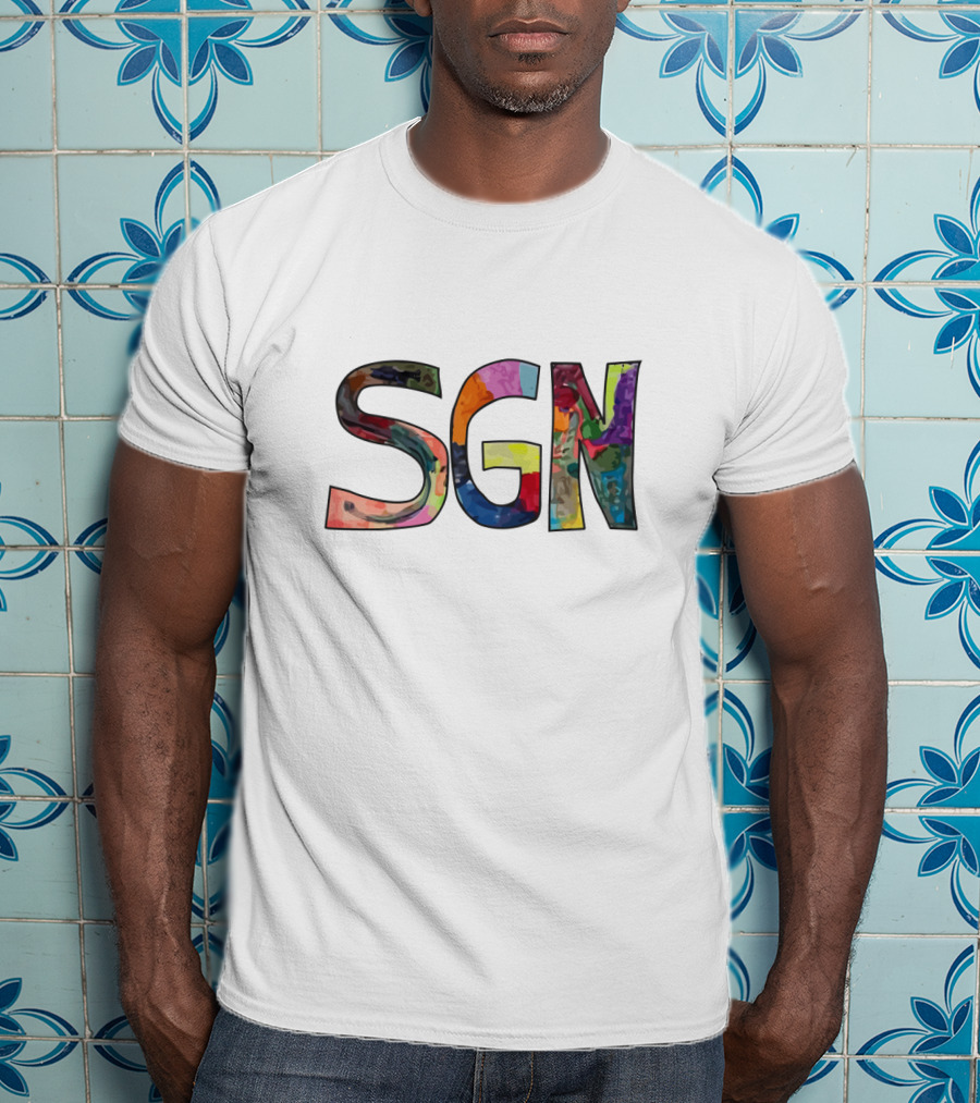 SGN Colorful Letters Merch T-Shirt