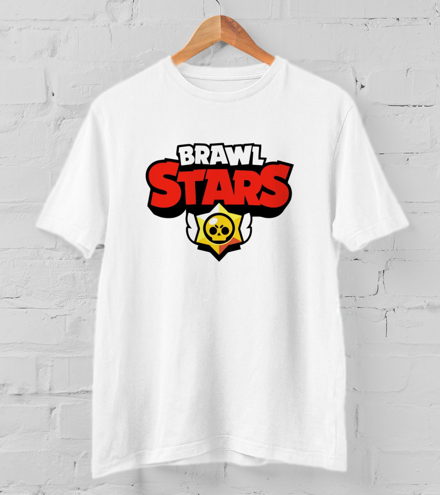 Brawl Stars Logo With Skull Winged Star T-Shirt