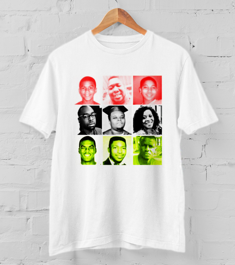 Black Victims Of Police Brutality Remembered In Powerful Collage T-Shirt