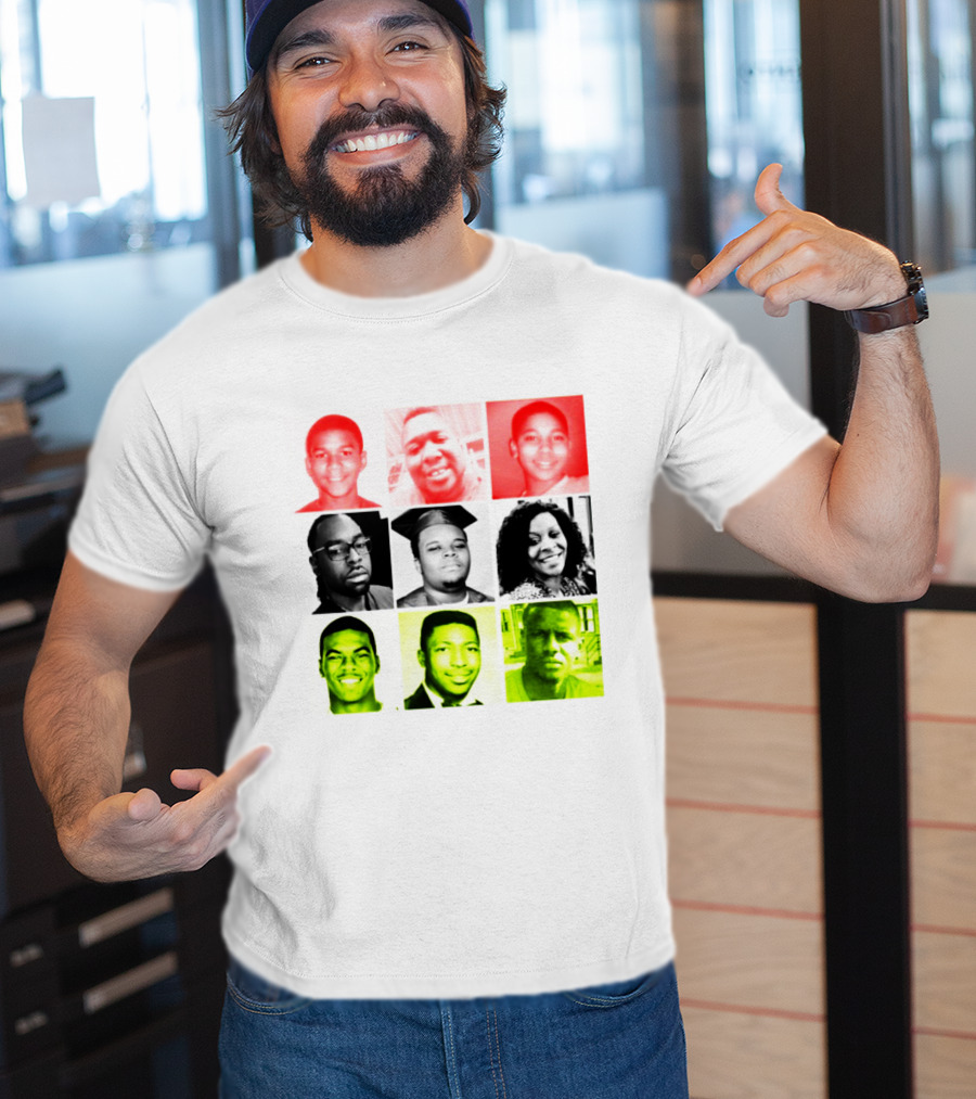 Black Victims Of Police Brutality Remembered In Powerful Collage T-Shirt