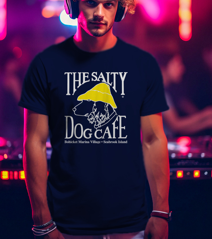 The Salty Dog Café Bohicket Marina Village Seabrook Island T-Shirt