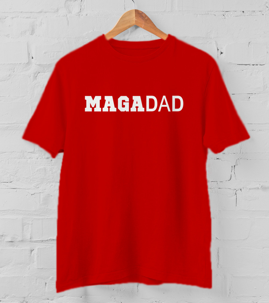 MAGA Dad Bold Red T-Shirt