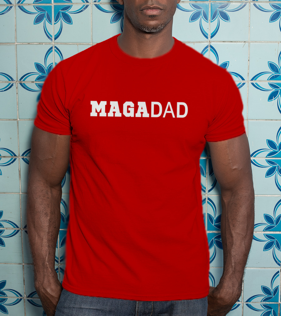 MAGA Dad Bold Red T-Shirt