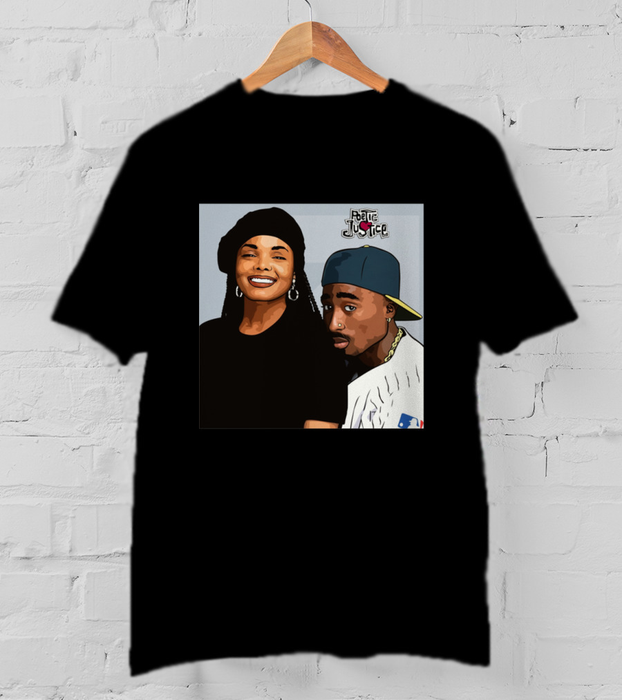 Poetic Justice Janet Jackson Tupac Shakur Baseball Cap MLB T-Shirt