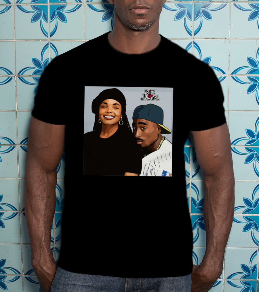 Poetic Justice Janet Jackson Tupac Shakur Baseball Cap MLB T-Shirt