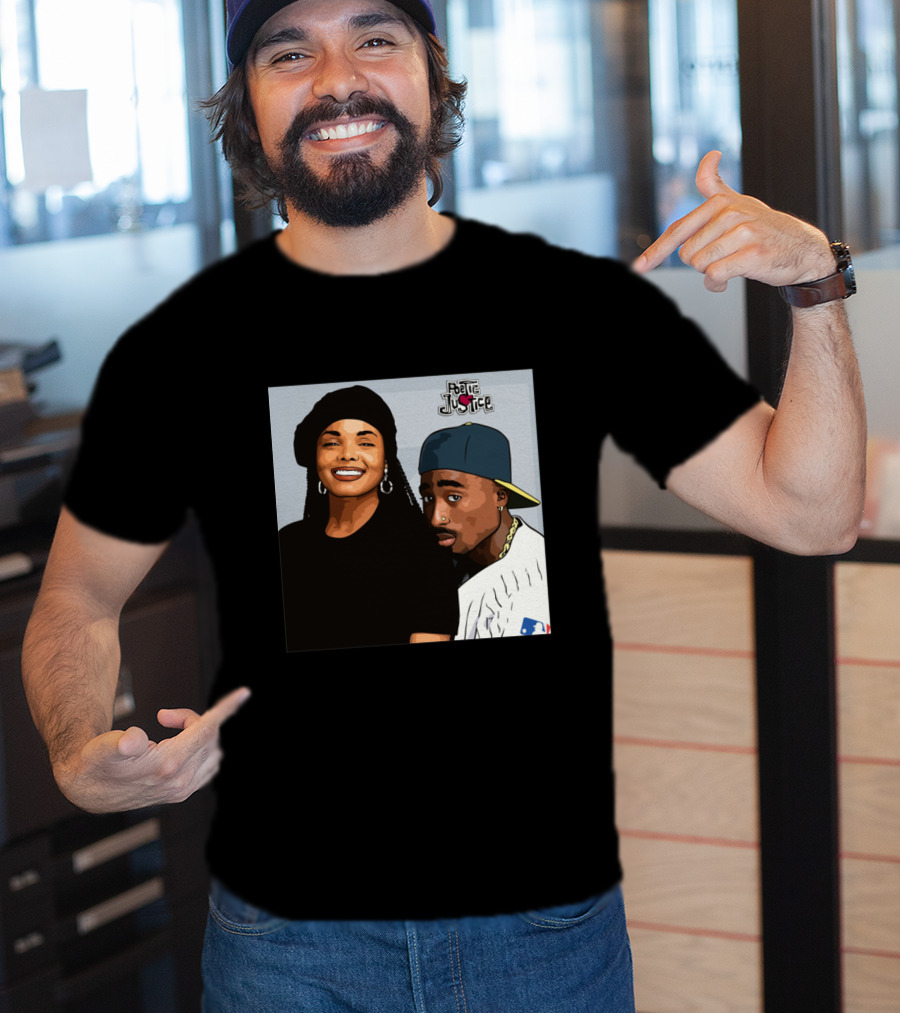 Poetic Justice Janet Jackson Tupac Shakur Baseball Cap MLB T-Shirt