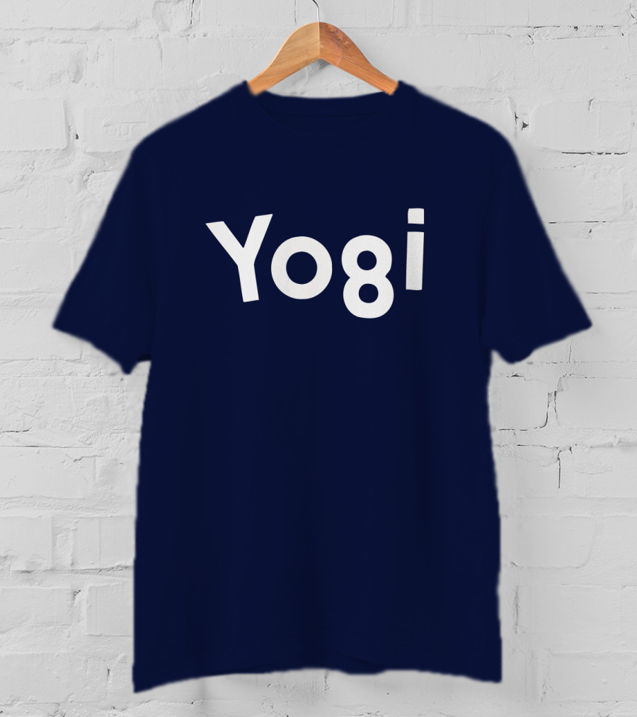 Yogi Bear Cartoon Lettering Bold Playful T-Shirt