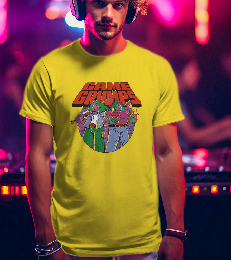 Game Grumps Retro Beat 'Em Up Characters Fiery Brawlers T-Shirt