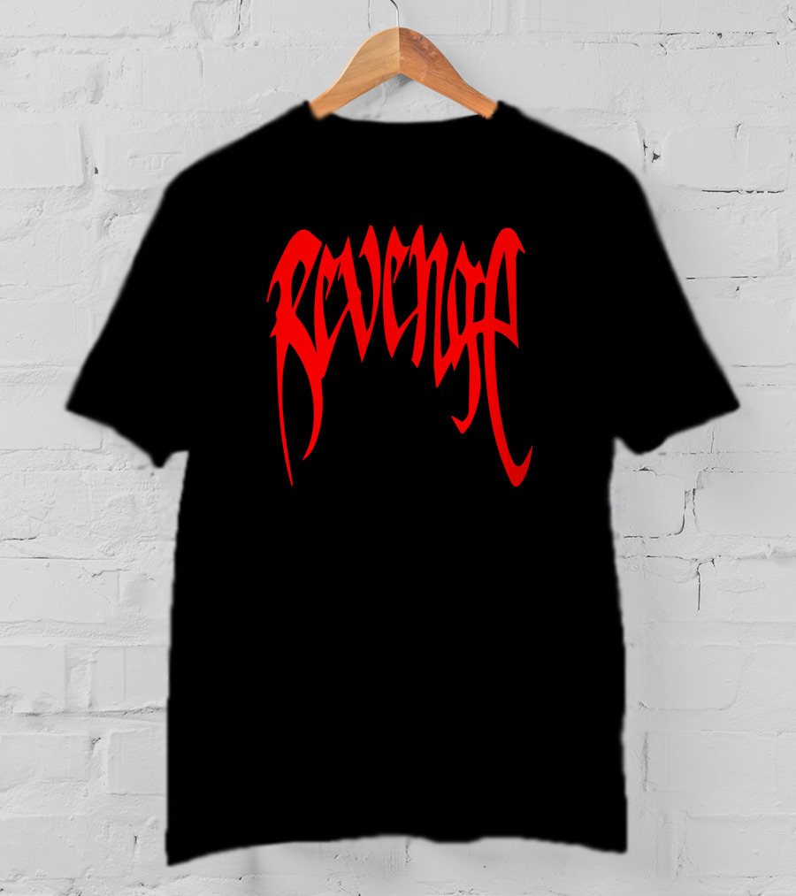 Revenge Merch Red Gothic T-Shirt