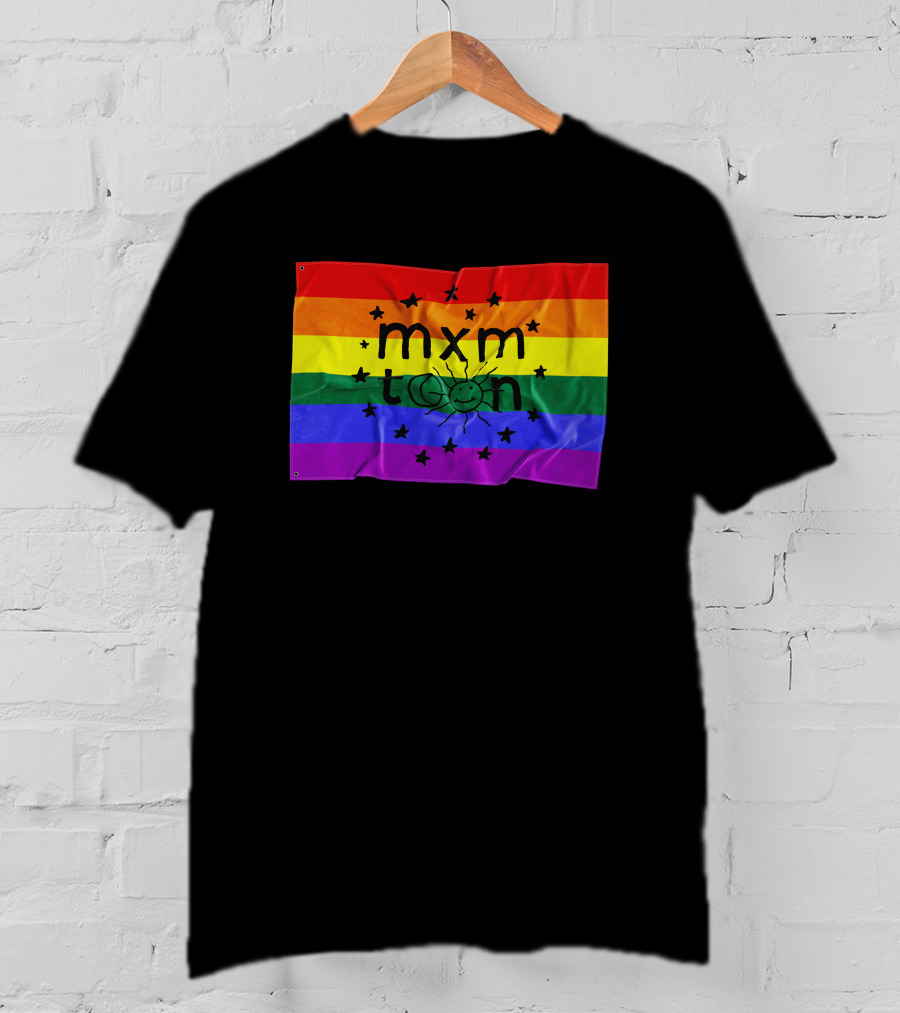 Mxmtoon Merch Rainbow Flag With Sun And Stars T-Shirt