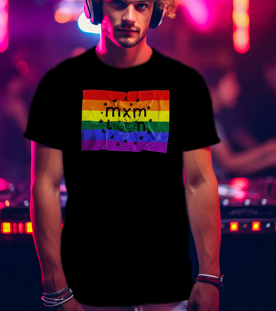 Mxmtoon Merch Rainbow Flag With Sun And Stars T-Shirt
