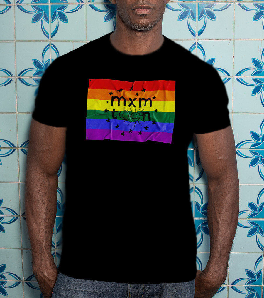 Mxmtoon Merch Rainbow Flag With Sun And Stars T-Shirt
