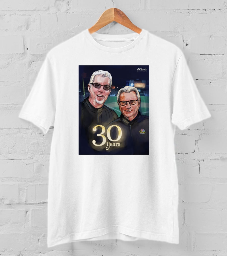Kruk And Kuip 30 Years NBC Sports Giants Celebrating Broadcasting Legends T-Shirt