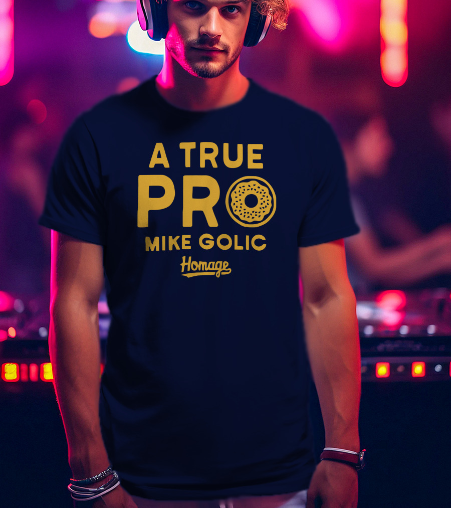A True Pro Mike Golic Homage Donut T-Shirt