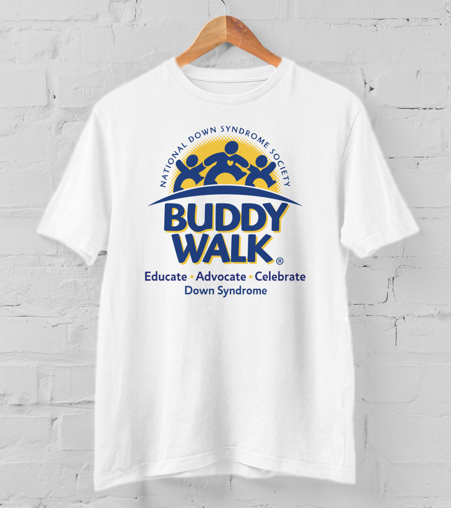 National Down Syndrome Society Buddy Walk Educate Advocate Celebrate Down Syndrome T-Shirt
