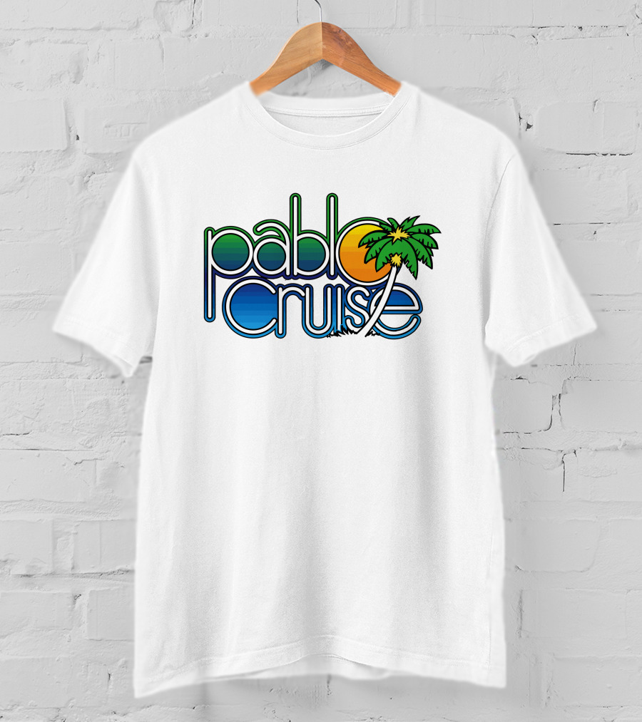Pablo Cruise Logo Palm Tree Sun T-Shirt