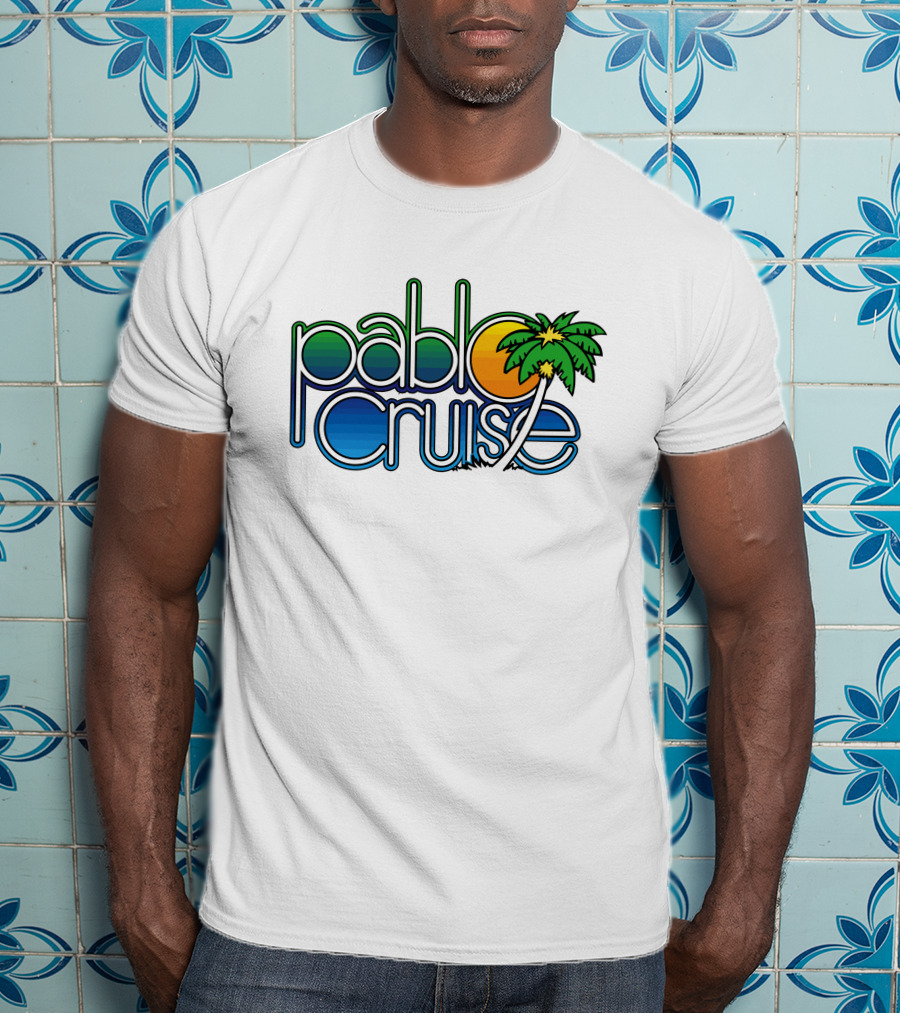 Pablo Cruise Logo Palm Tree Sun T-Shirt