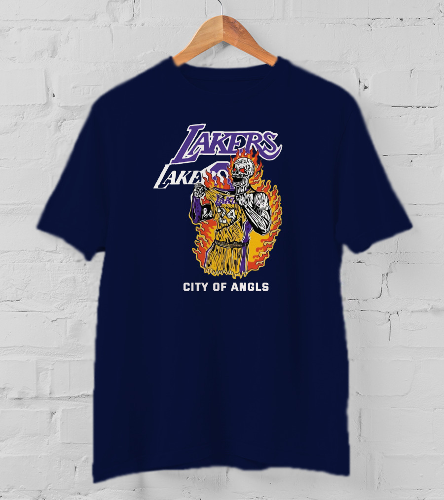 Lakers Flames City Of Angels T-Shirt
