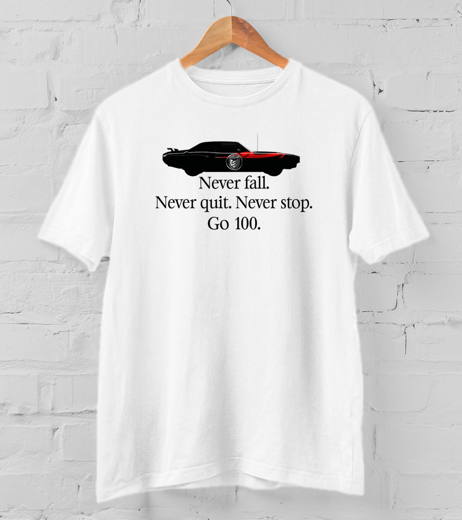 Go 100 Never Fall Never Quit Never Stop SuperM Car Image T-Shirt