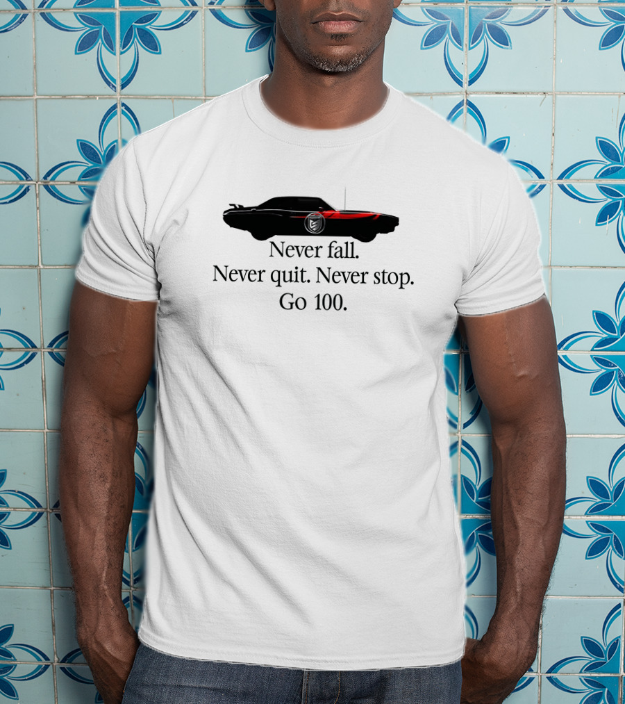 Go 100 Never Fall Never Quit Never Stop SuperM Car Image T-Shirt