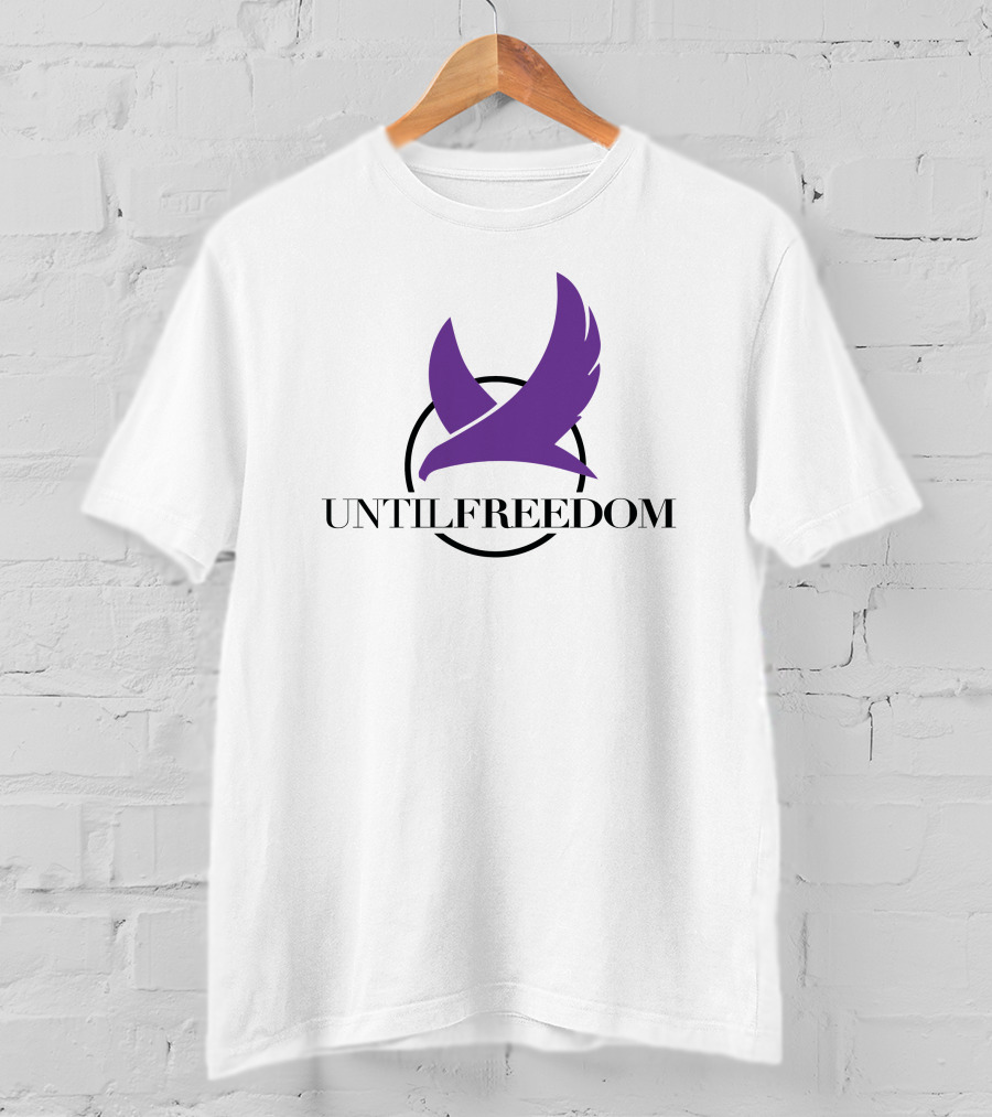 UNTILFREEDOM Purple Bird In Circle T-Shirt