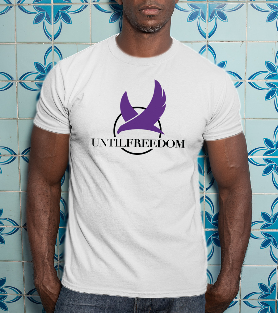 UNTILFREEDOM Purple Bird In Circle T-Shirt