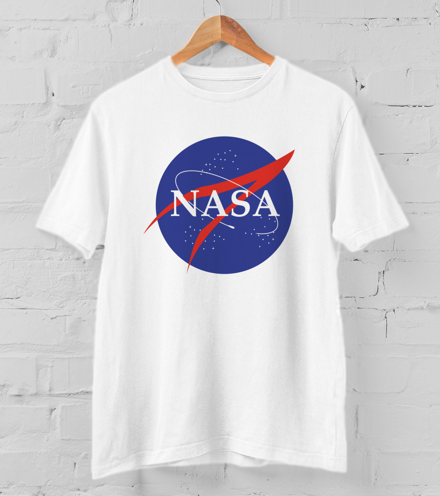 NASA Insignia Logo Classic Blue Red T-Shirt