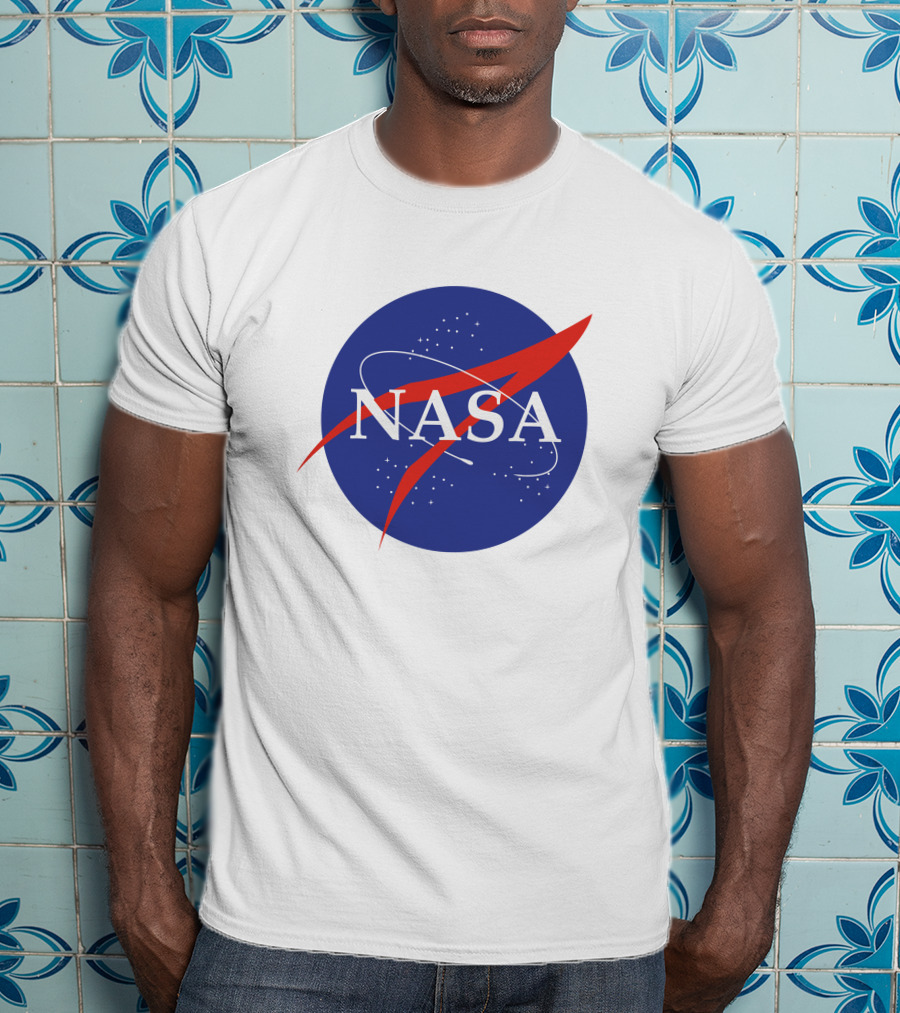 NASA Insignia Logo Classic Blue Red T-Shirt