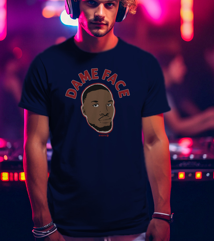 Dame Face Damian Lillard NBPA T-Shirt